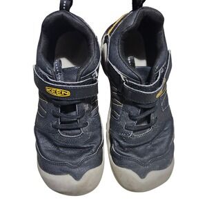 KEEN Kids Chandler CNX Black Yellow Hiking Sneakers Shoes Size US 13 EU 31